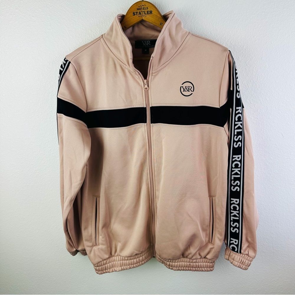 Young And Reckless Pink Spell Out Jacket Women’s Size M